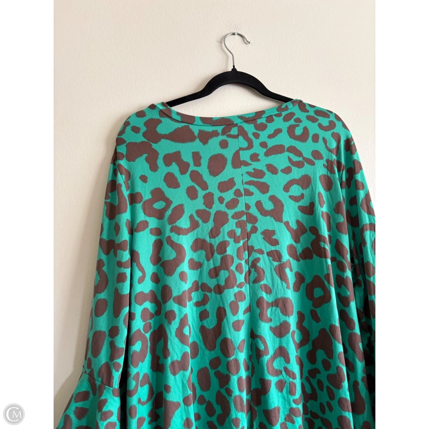 Top Long Sleeve By Cmc In Animal Print, Size: 3x