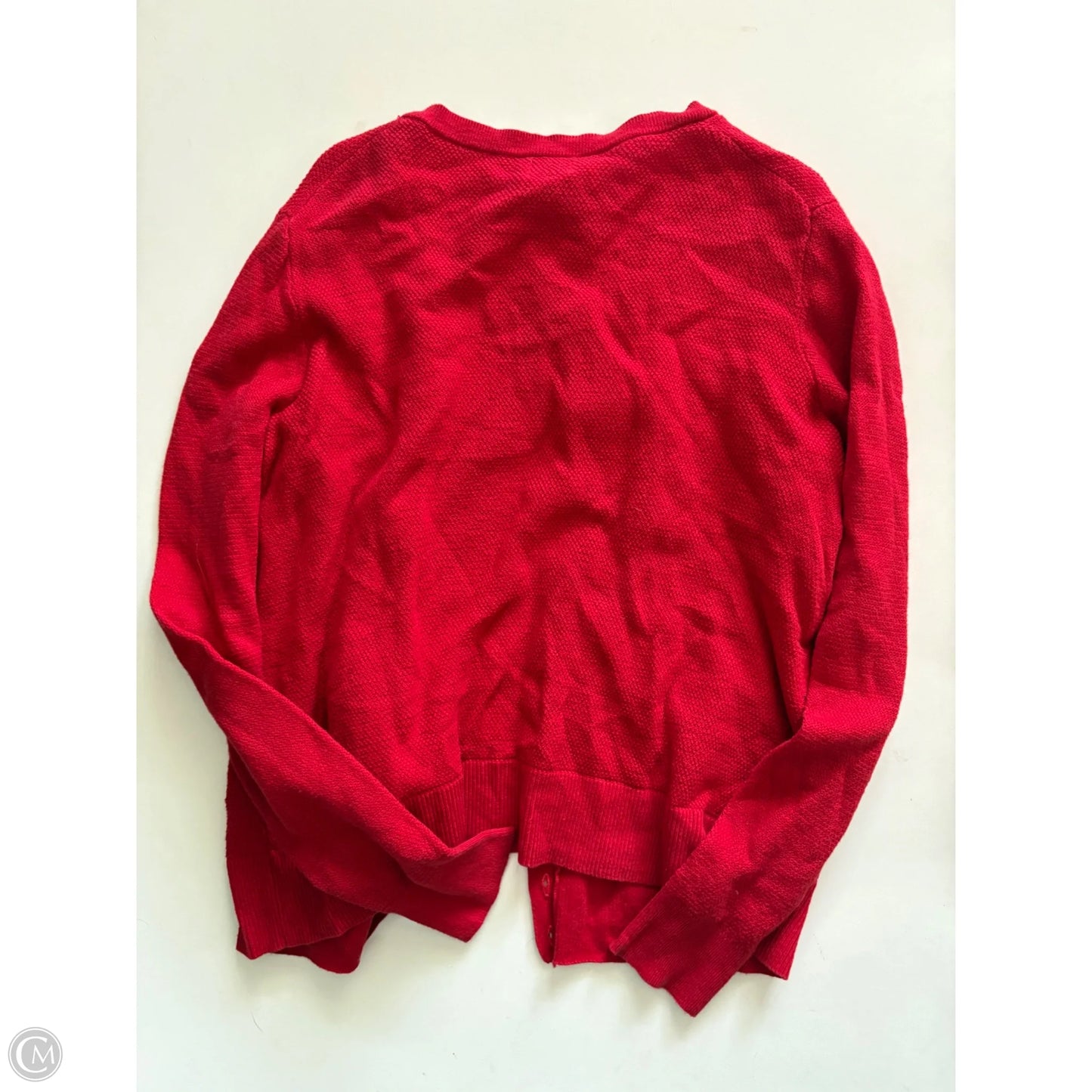 Sweater Cardigan By A New Day In Red, Size: M