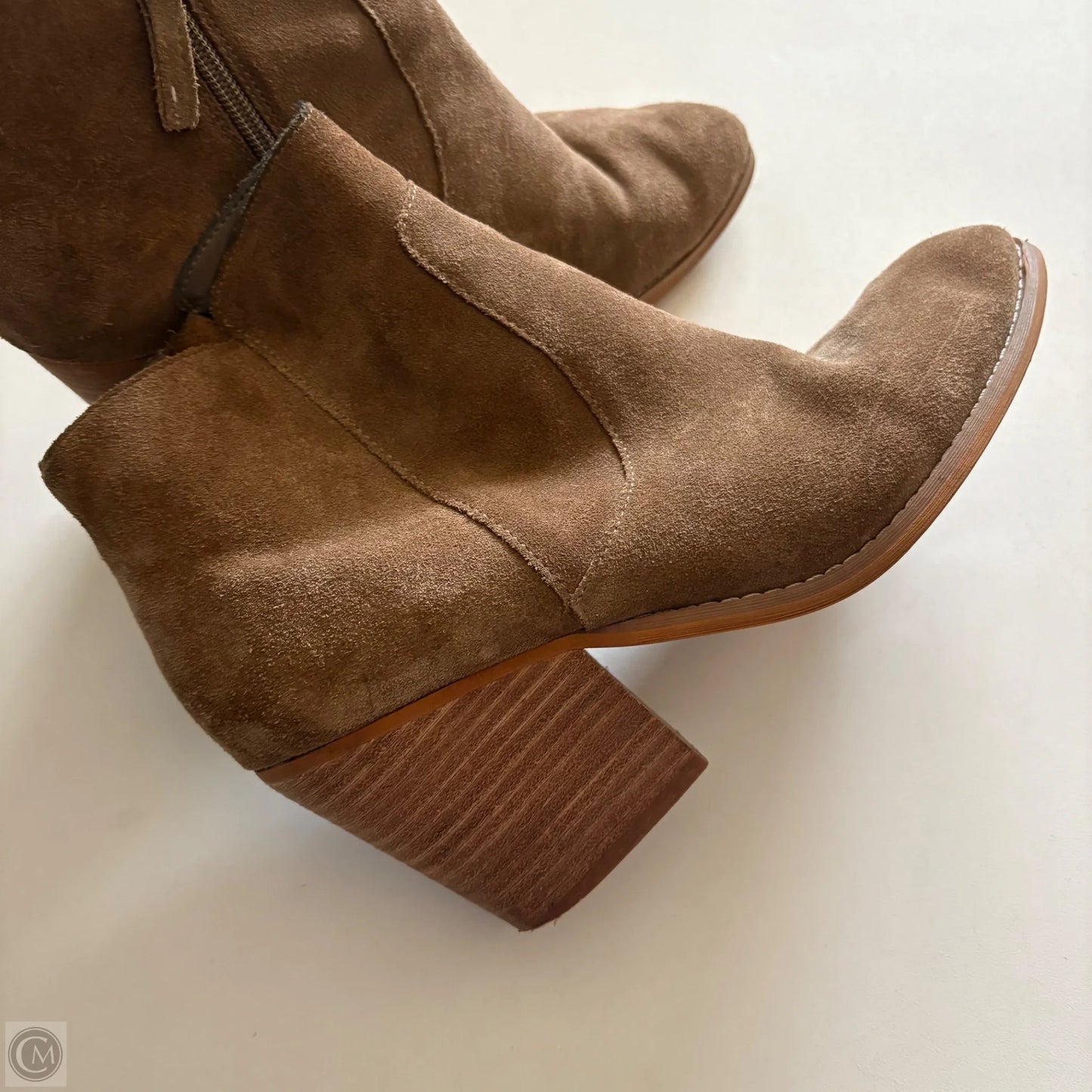 Boots Ankle Heels By Treasure And Bond In Brown, Size: 8.5