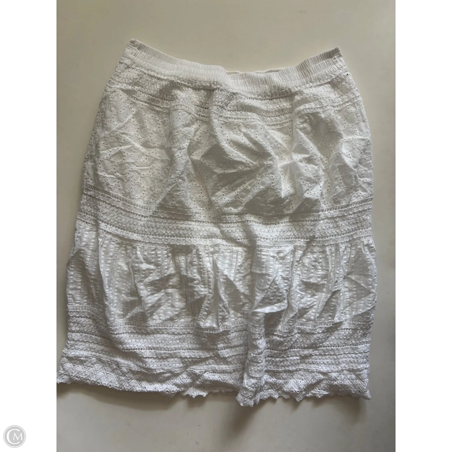 Skirt Mini & Short By Clothes Mentor In White, Size: L
