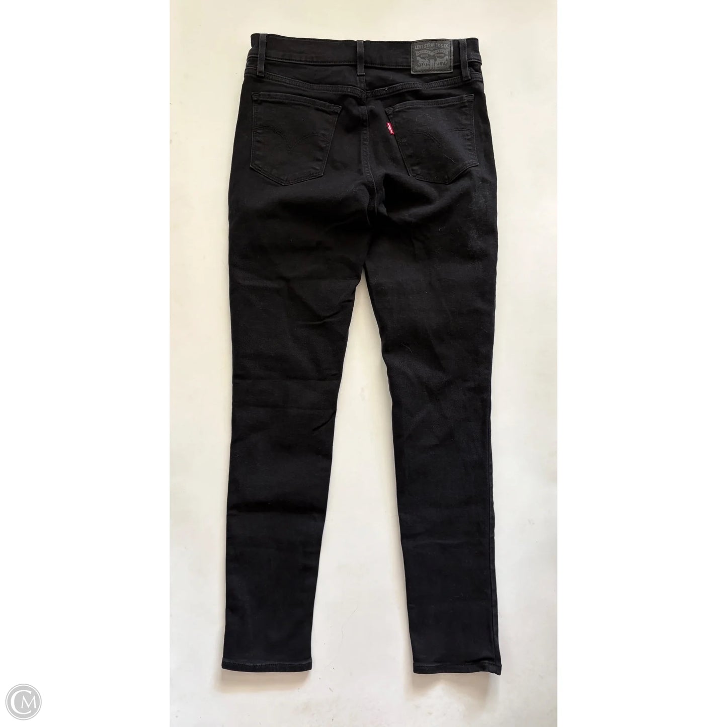 Jeans Skinny By Levis In Black, Size: 4