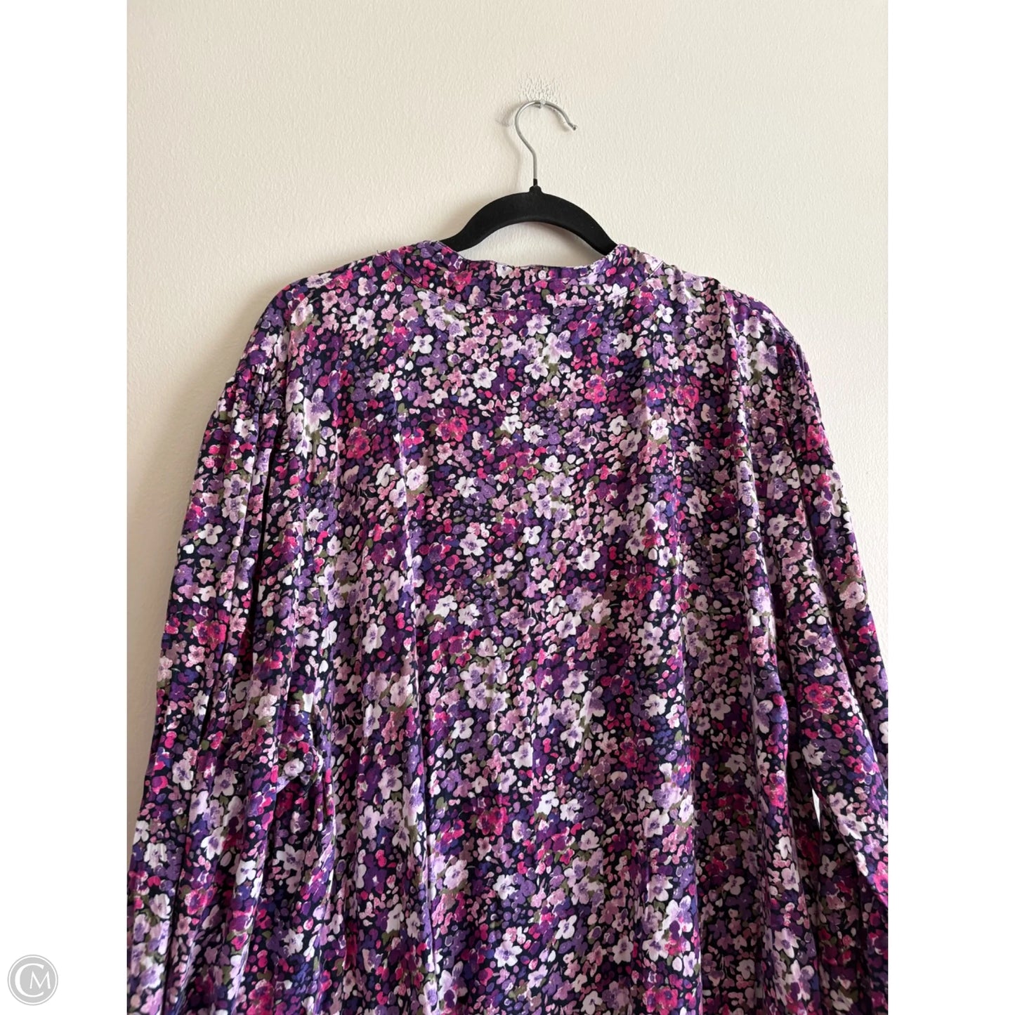 Dress Casual Midi By Crown And Ivy In Purple, Size: 2x