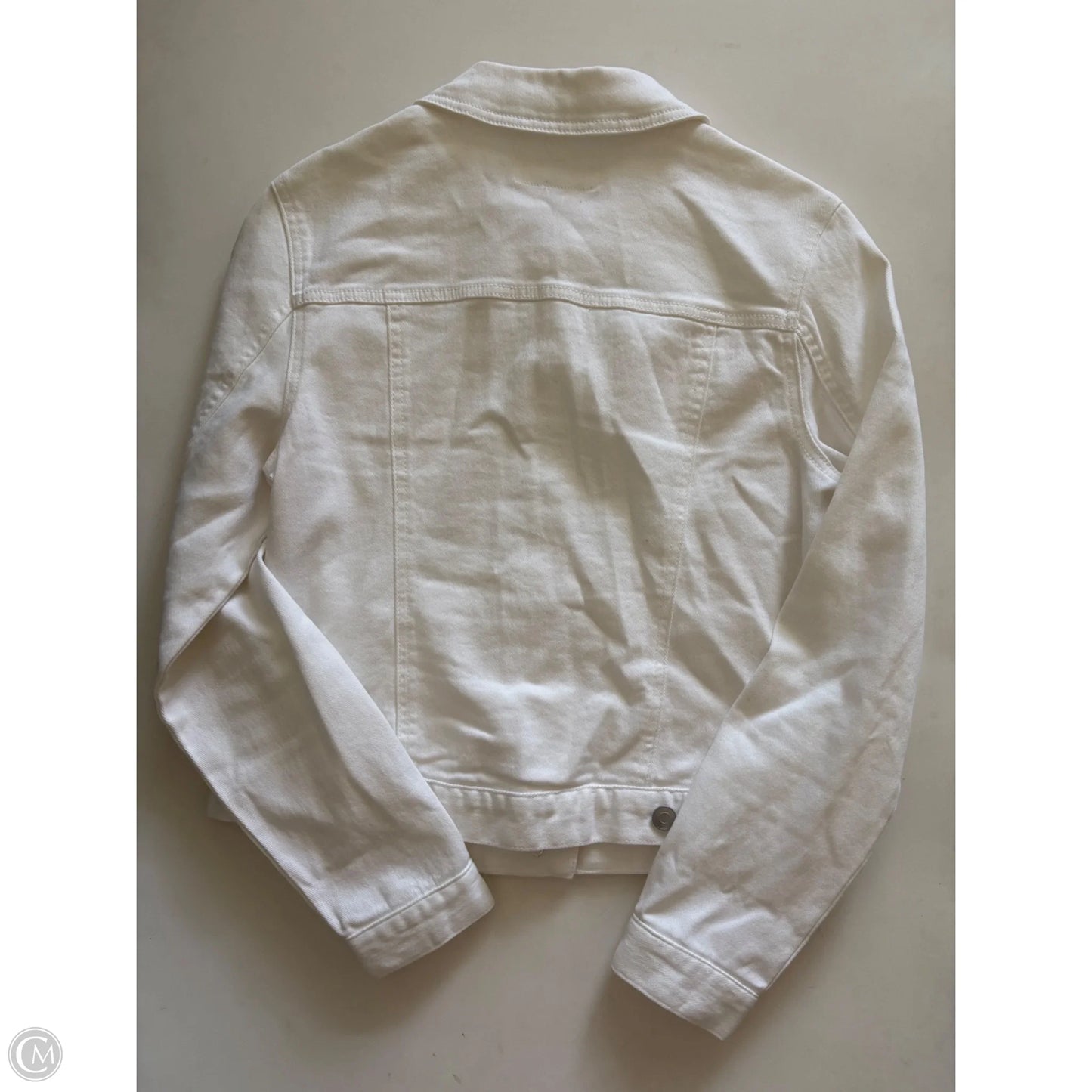 Jacket Denim By Time And Tru In White, Size: S