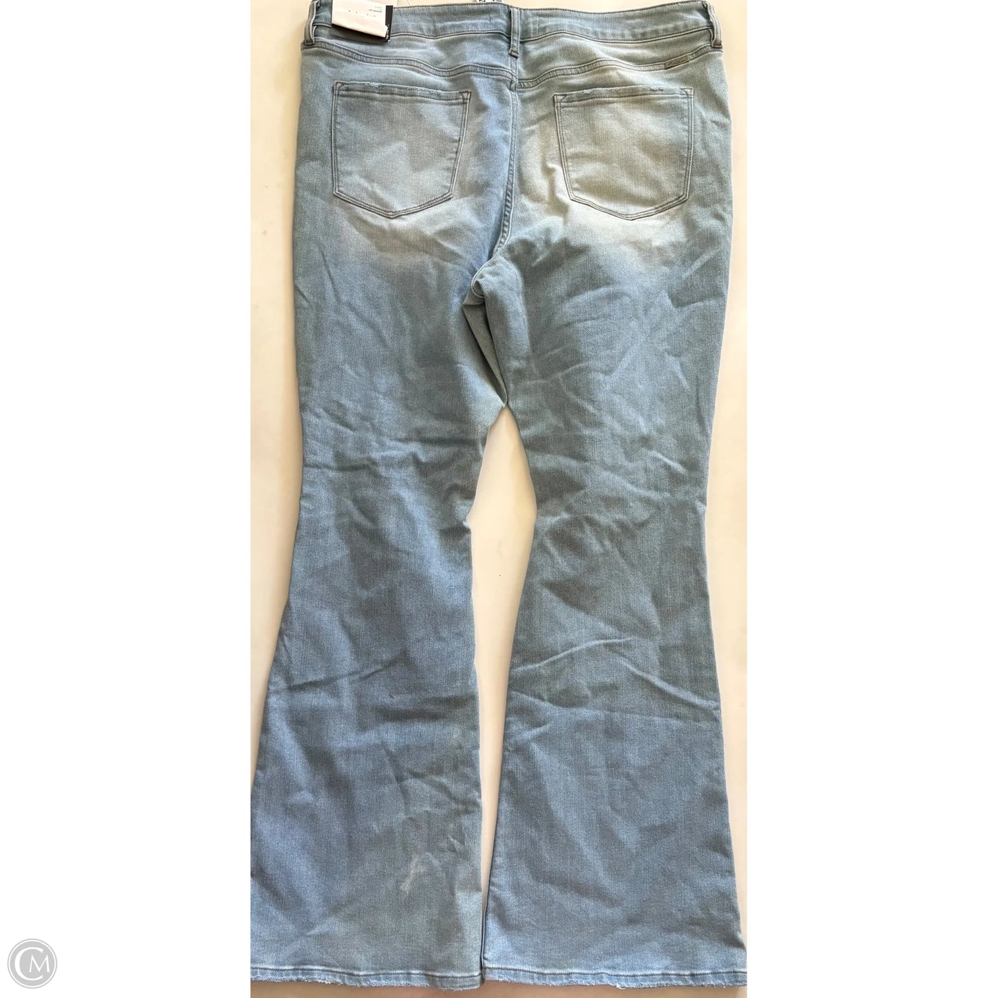Jeans Wide Leg By Kancan In Blue, Size: 20