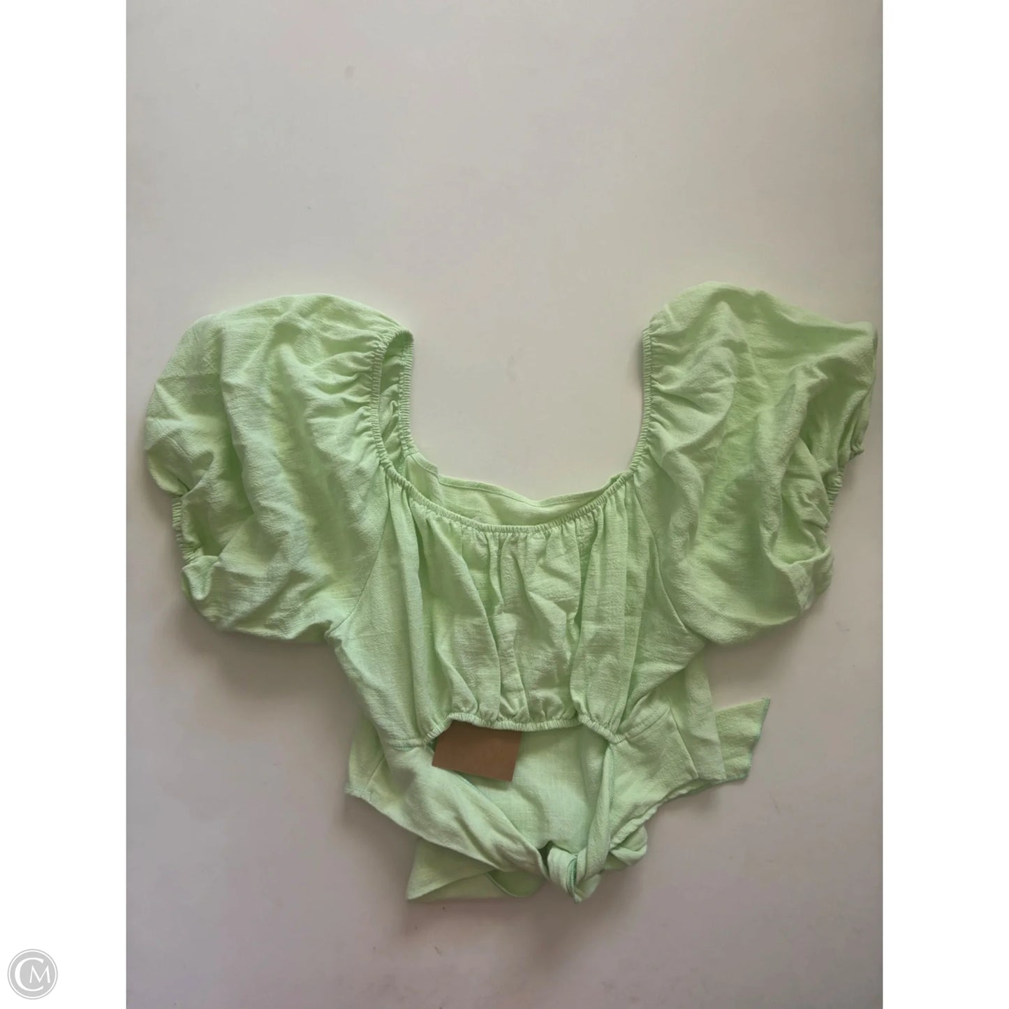 Top Short Sleeve By Time After Time In Green, Size: S