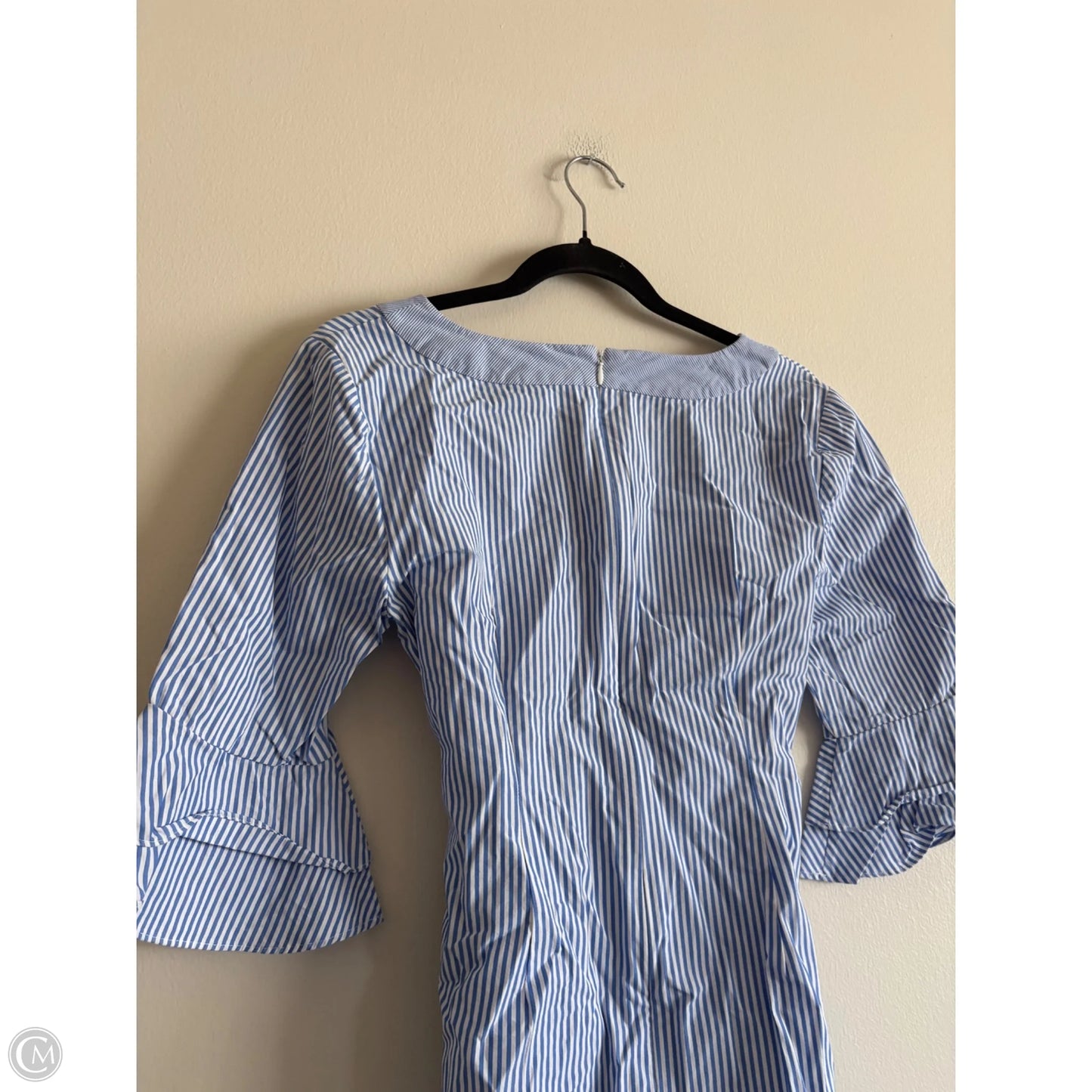 Dress Casual Midi By Talbots In Striped Pattern, Size: 6p