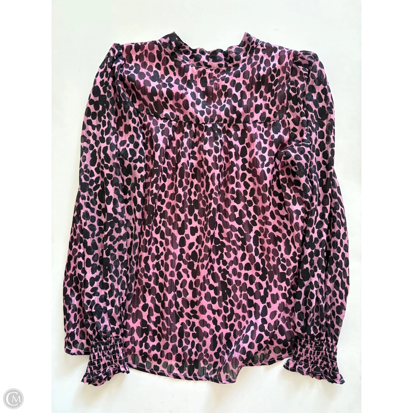 Blouse Long Sleeve By Jade In Animal Print, Size: M