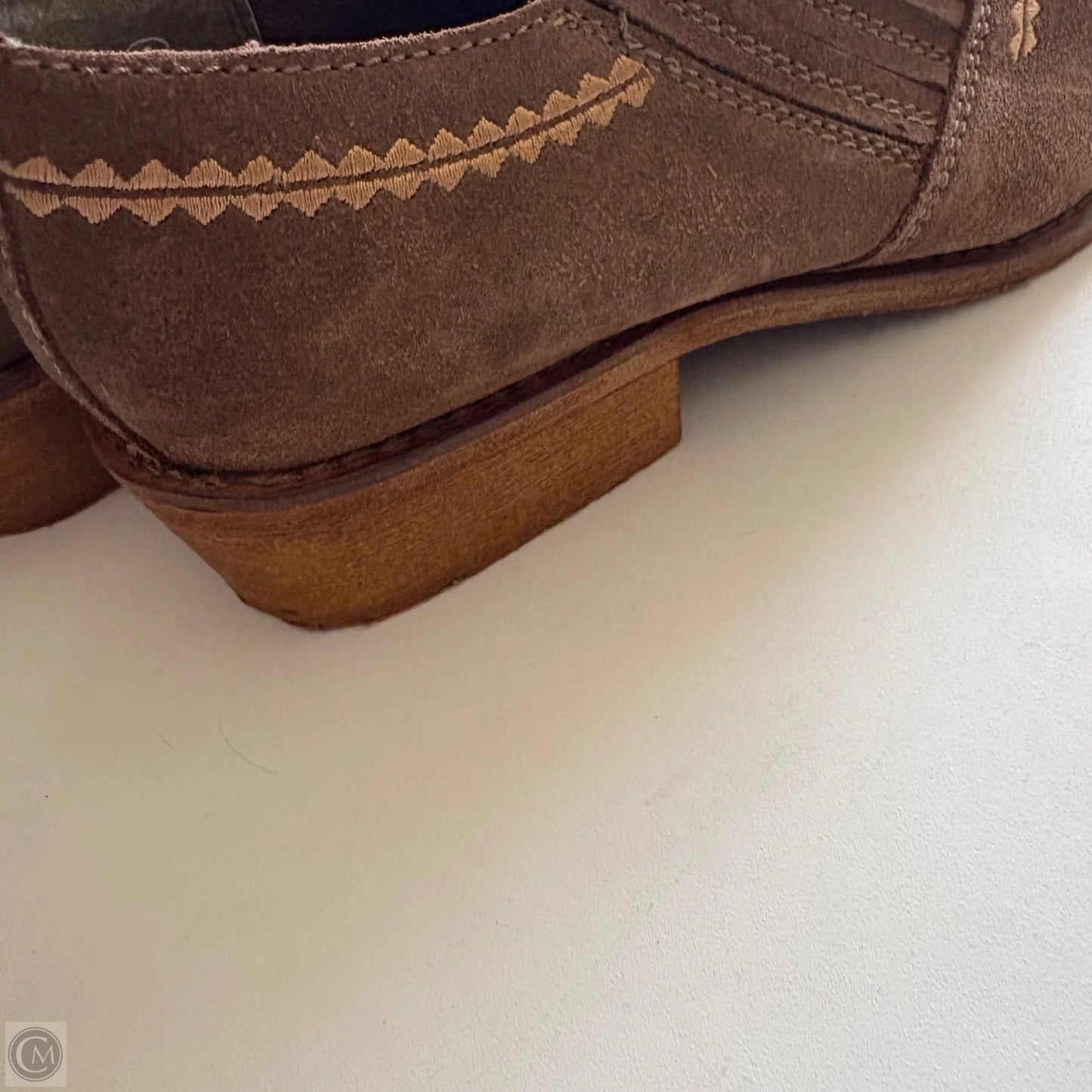 Boots Ankle Heels By Naughty Monkey In Brown, Size: 8