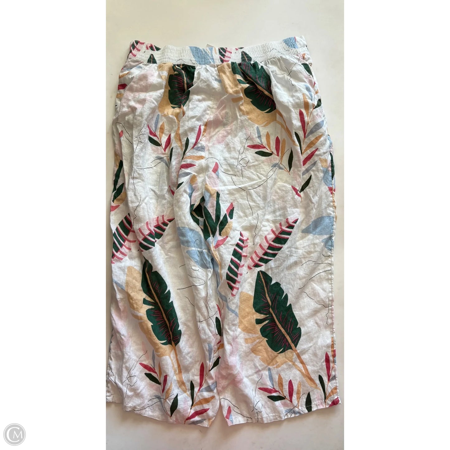 Pants Linen By Cynthia Rowley In Floral Print, Size: 2x