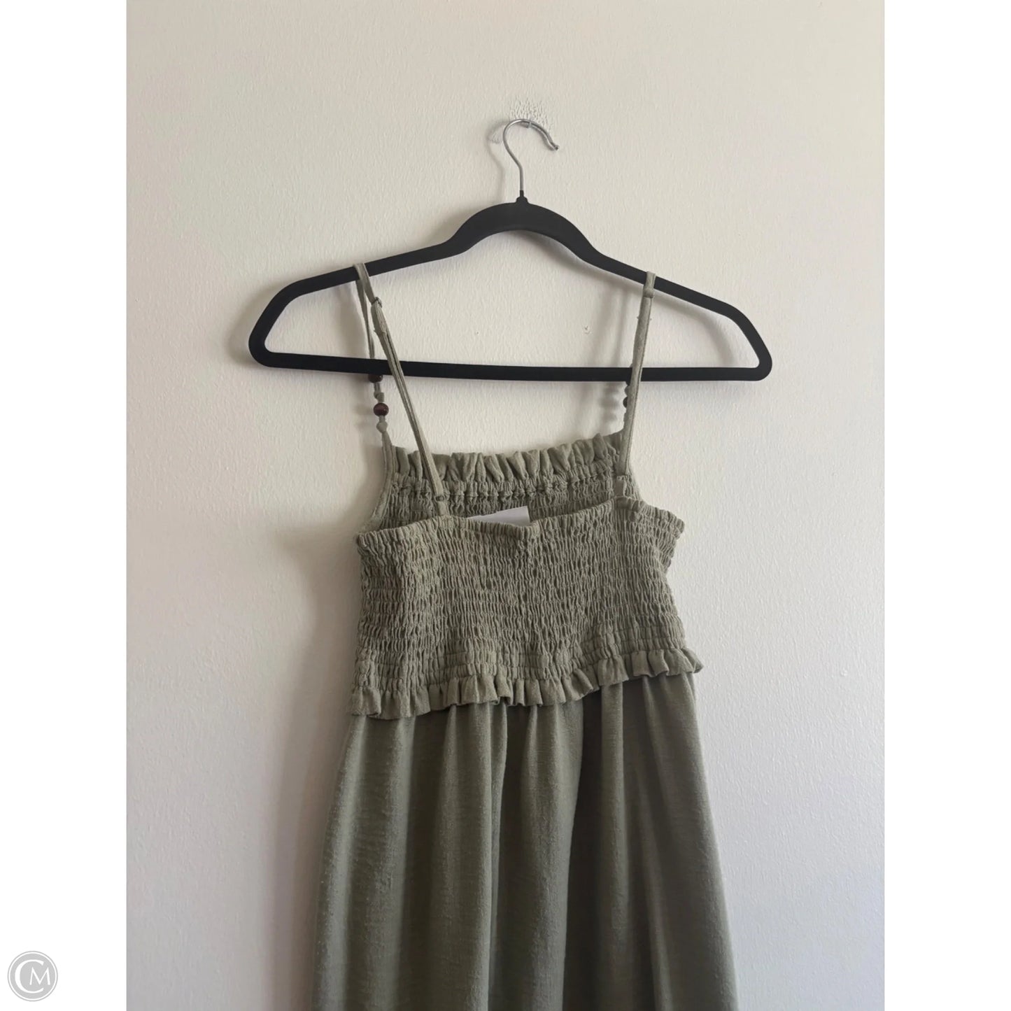 Dress Casual Midi By Zara In Green, Size: M