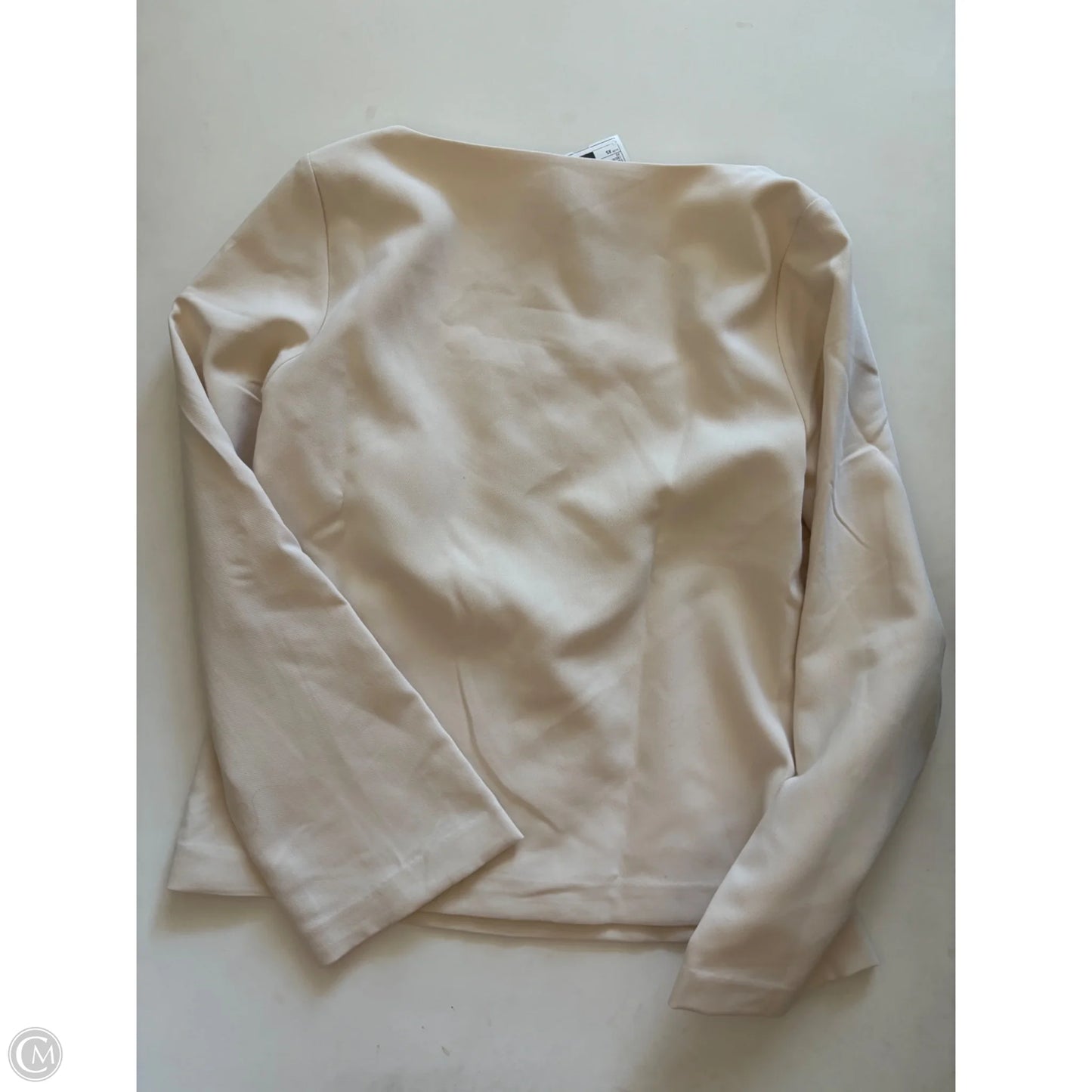 Top Long Sleeve By H&m In Cream, Size: Xs