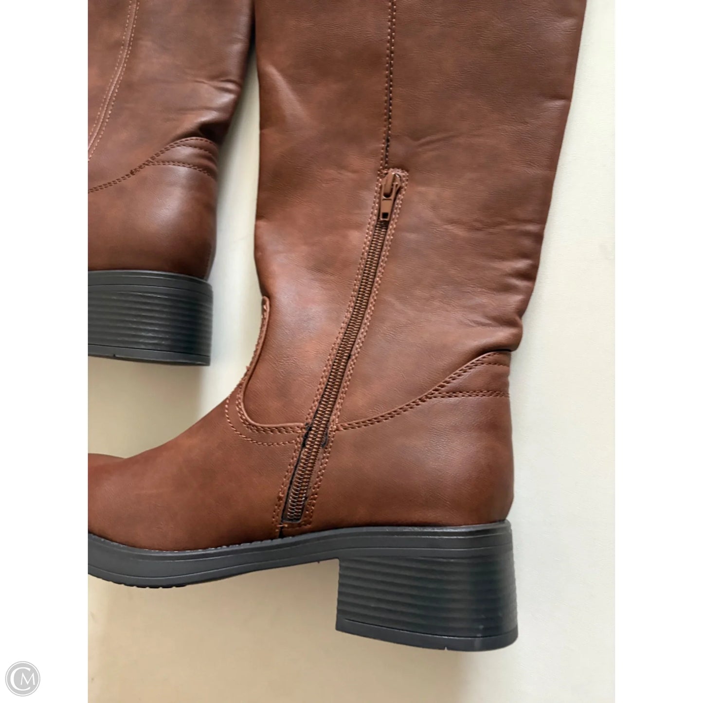 Boots Knee Heels By New York And Co In Brown, Size: 8