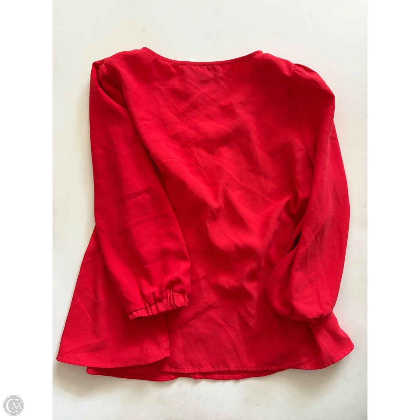 Blouse Long Sleeve By Tuckernuck In Red, Size: M