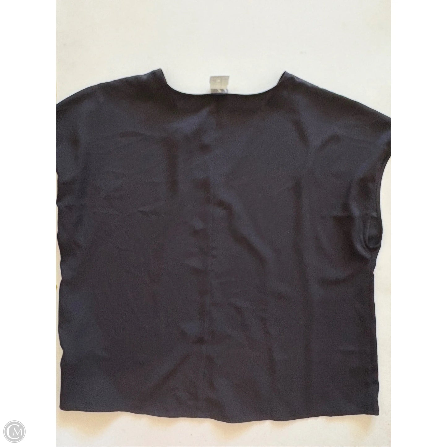 Blouse Short Sleeve By Worthington In Black, Size: L