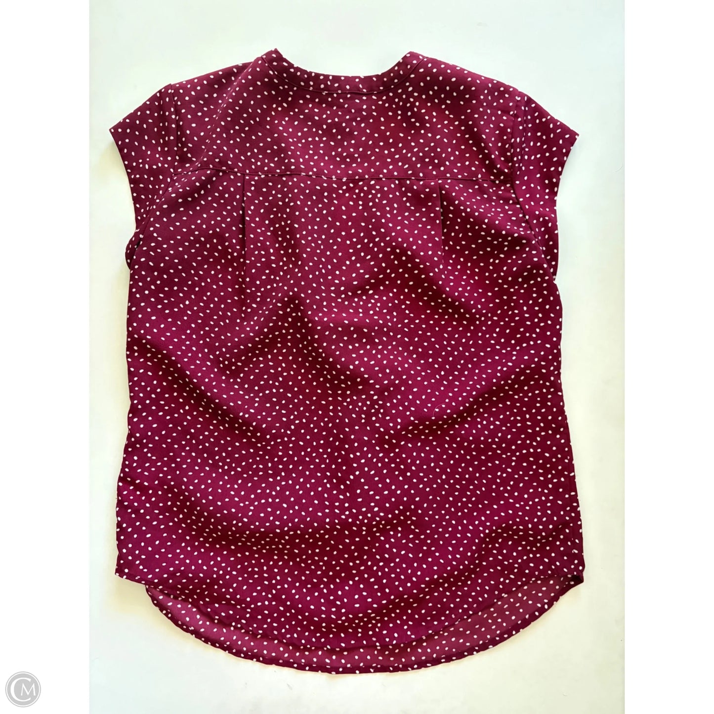 Blouse Short Sleeve By Fun 2 Fun In Red, Size: S