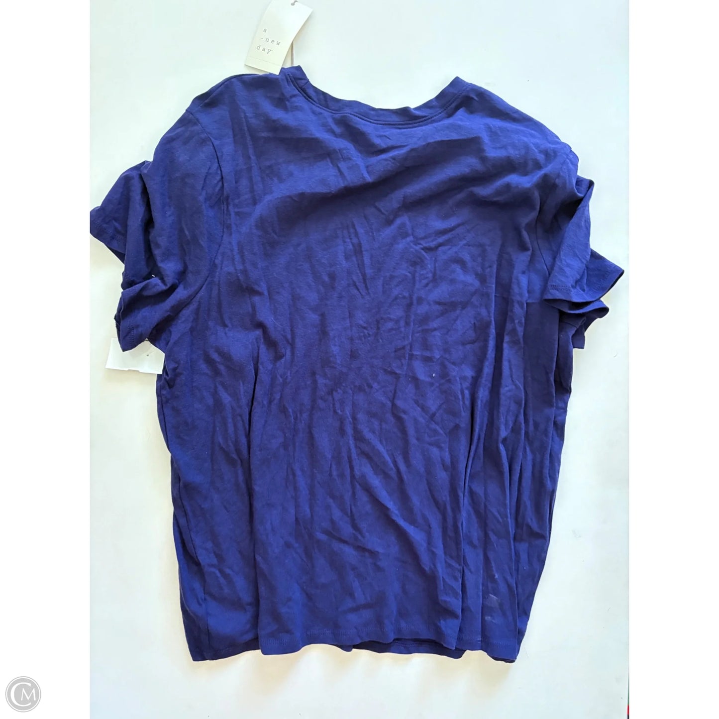 Top Short Sleeve By A New Day In Navy, Size: Xl