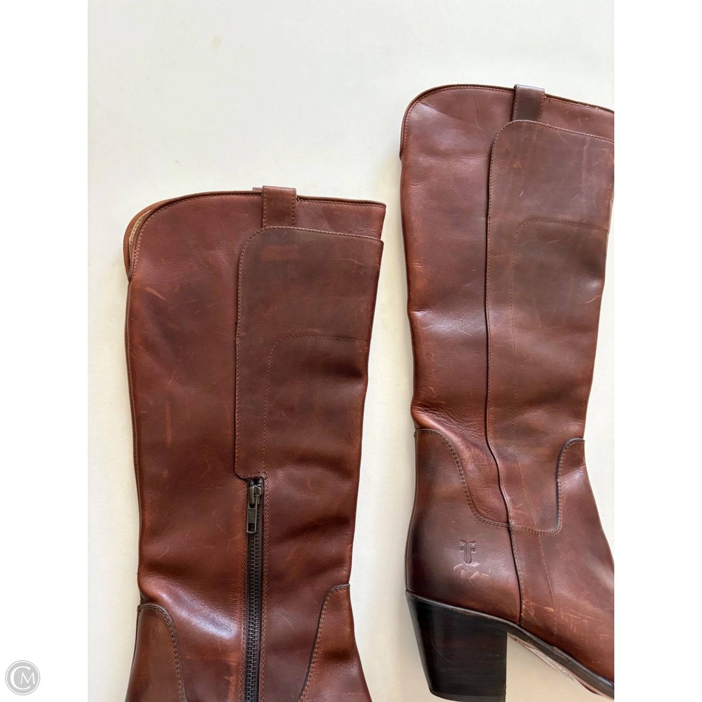 Boots Designer By Frye In Brown, Size: 6