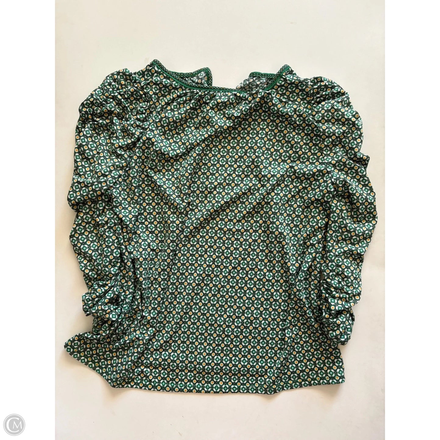 Blouse Long Sleeve By Max Studio In Green, Size: M