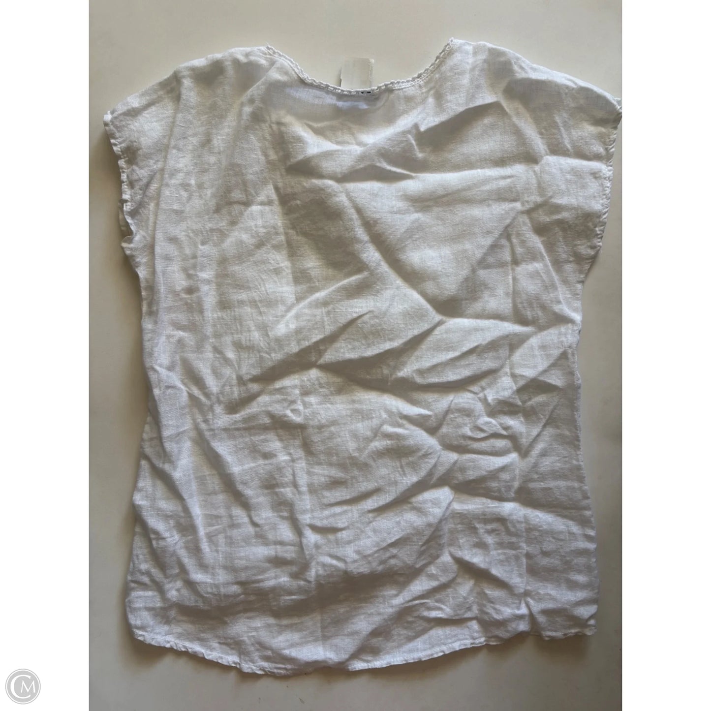 Top Short Sleeve By Alessia Pacini In White, Size: M