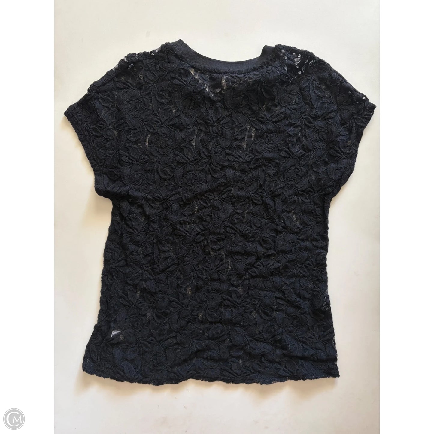 Top Short Sleeve By A New Day In Black, Size: S