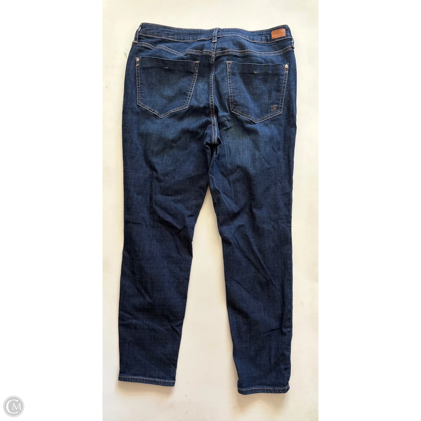 Jeans Straight By Seven 7 In Blue, Size: 12