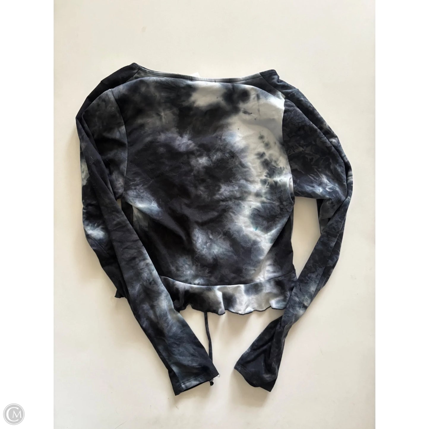 Top Long Sleeve By Earthbound In Black, Size: S