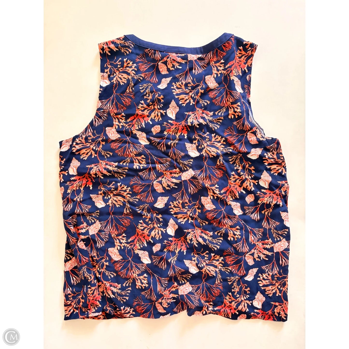 Tank Top By Liz Claiborne In Floral Print, Size: L
