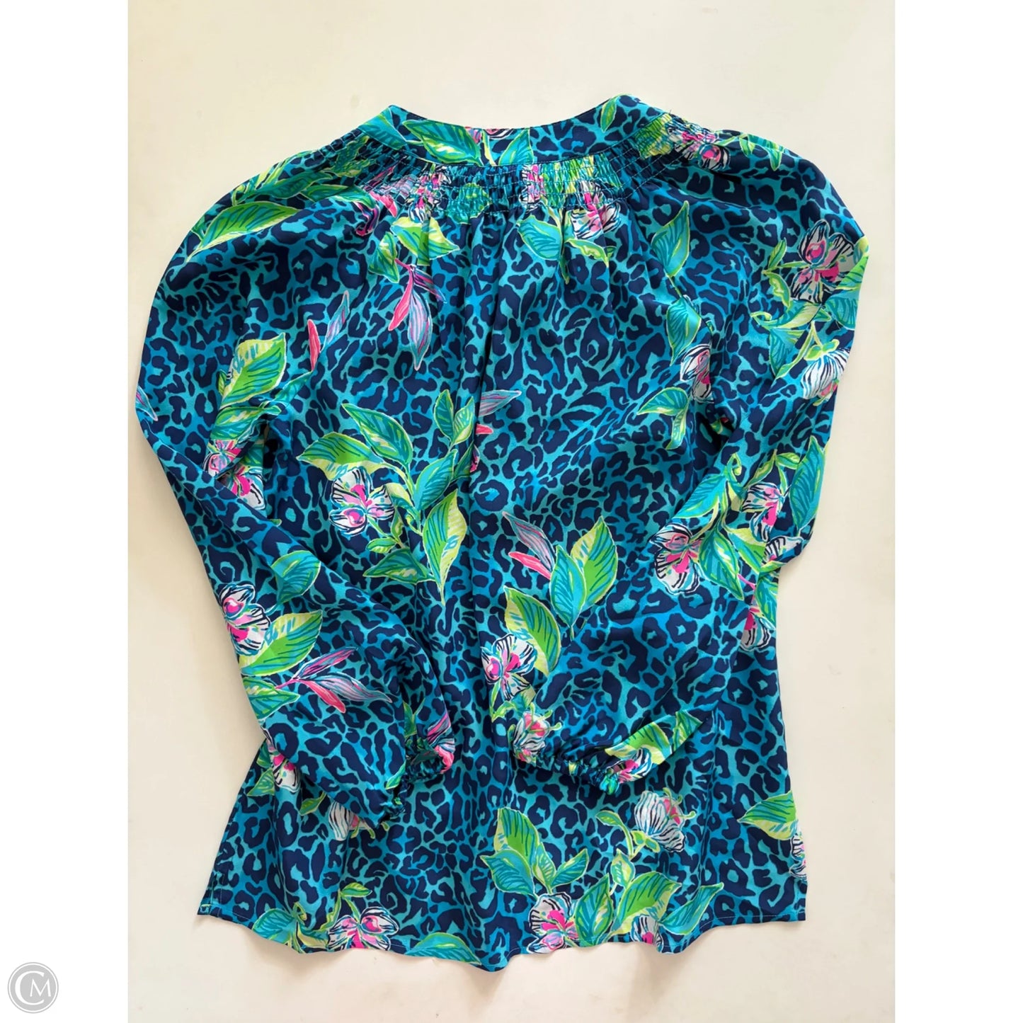 Blouse Designer By Lilly Pulitzer In Blue, Size: Xs