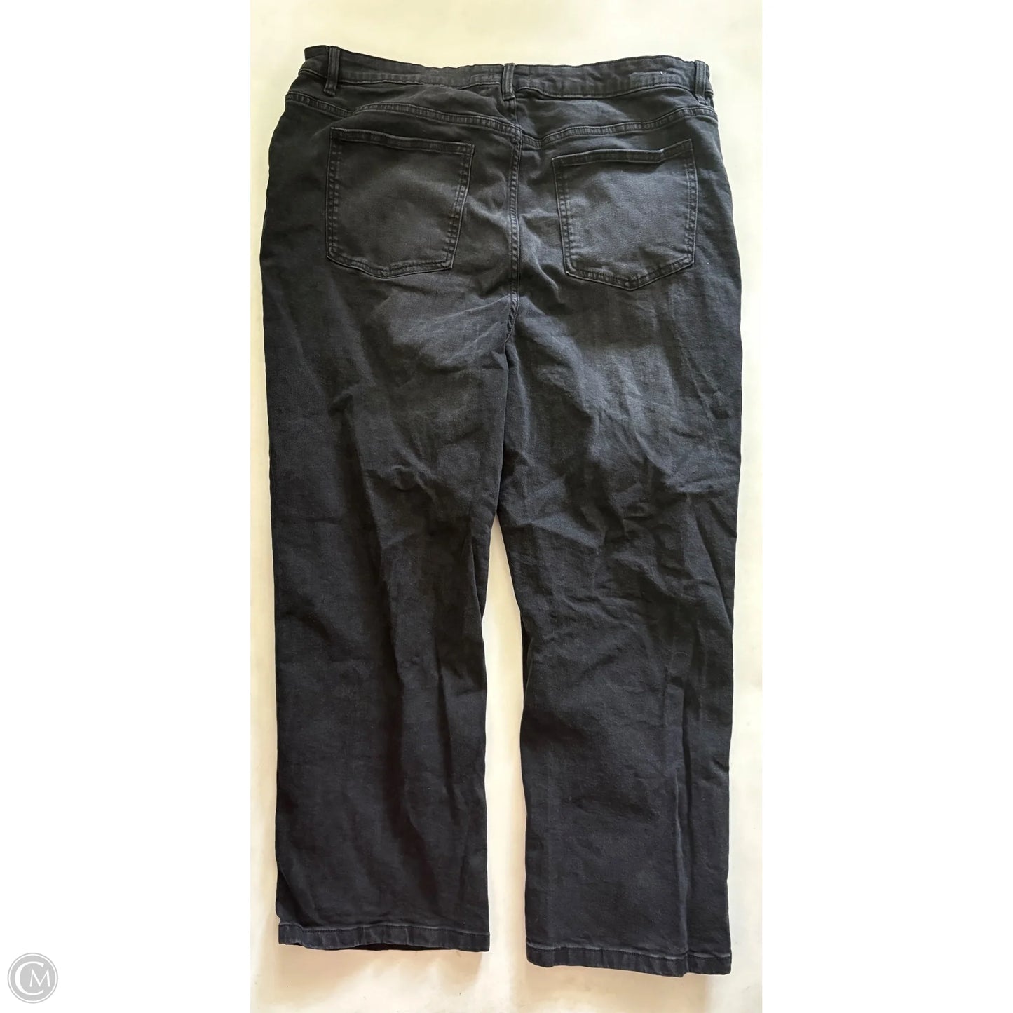 Jeans Straight By Serra In Black, Size: Xl