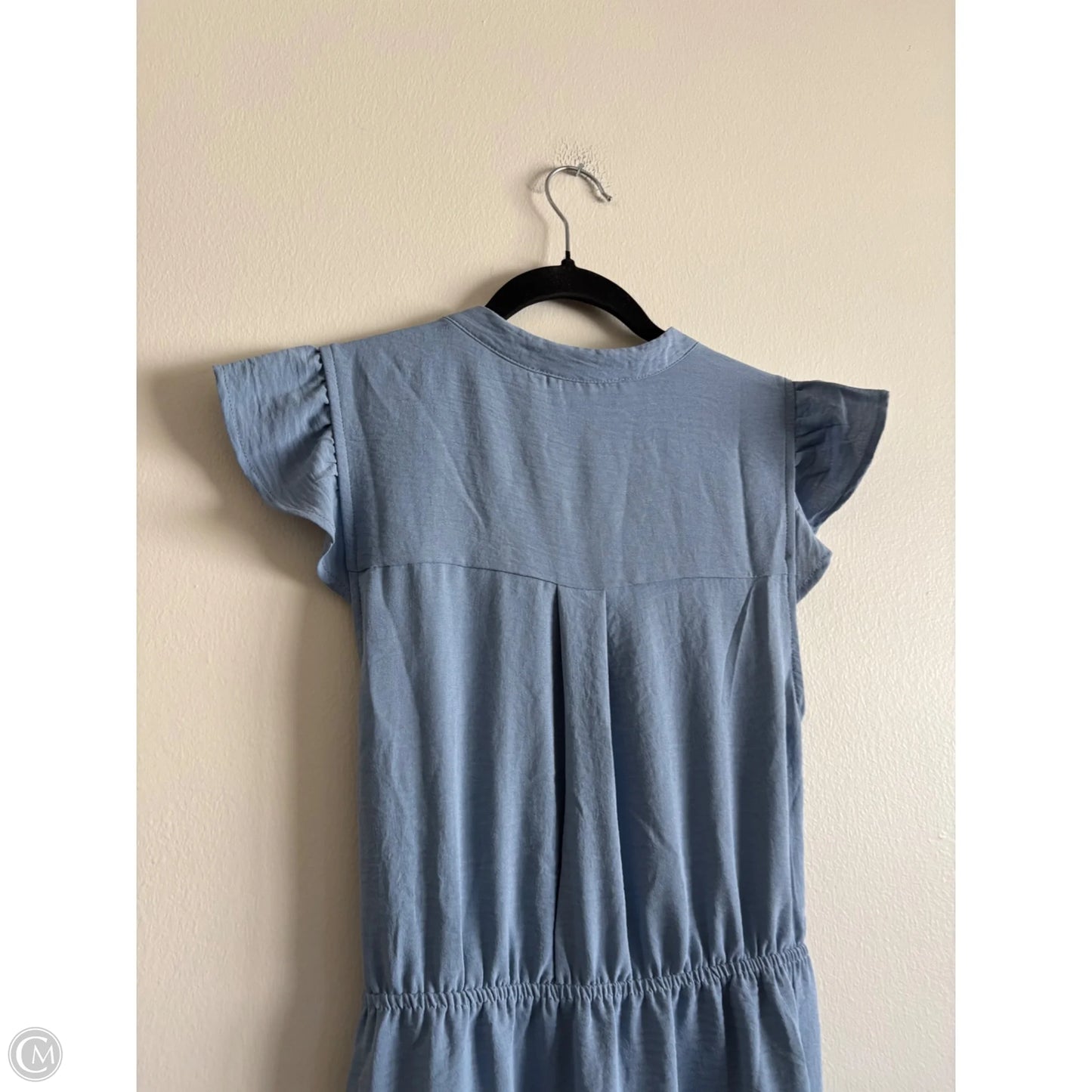 Dress Casual Midi By Monteau In Blue, Size: L