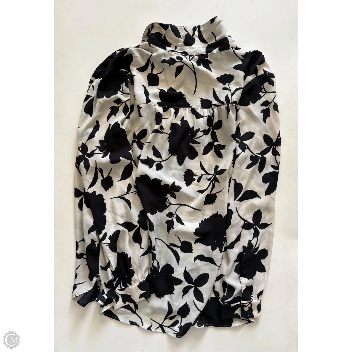 Blouse Long Sleeve By H&m In Floral Print, Size: Xl
