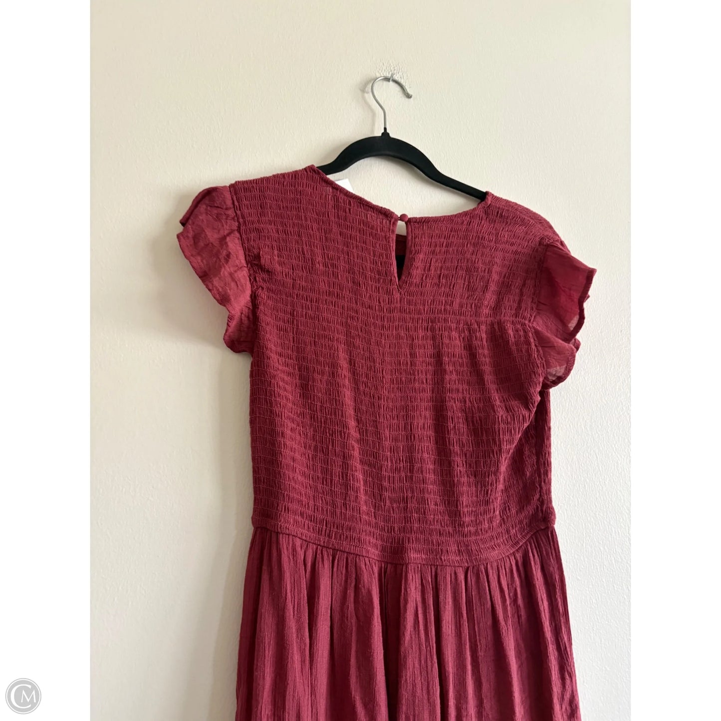 Dress Casual Maxi By Sweet Wanderer In Maroon, Size: L