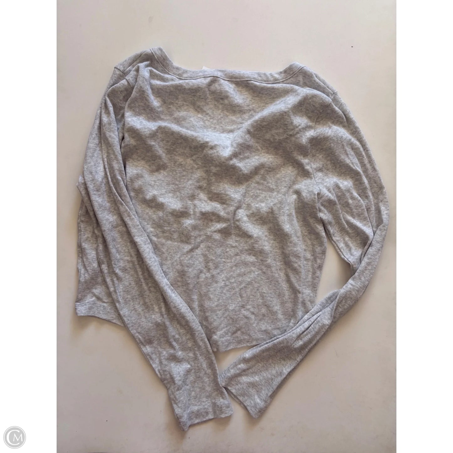 Top Long Sleeve By No Boundaries In Grey, Size: 2x