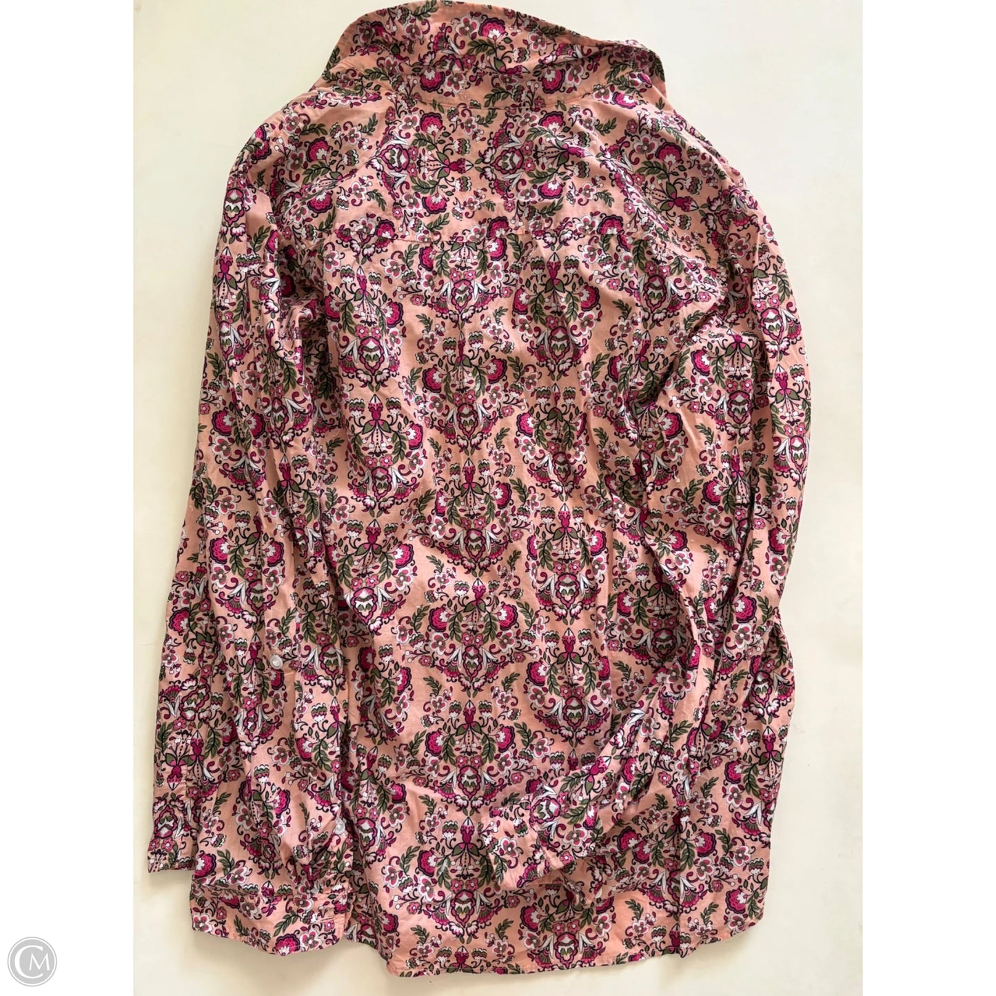 Top Long Sleeve By Kim Rogers In Floral Print, Size: L