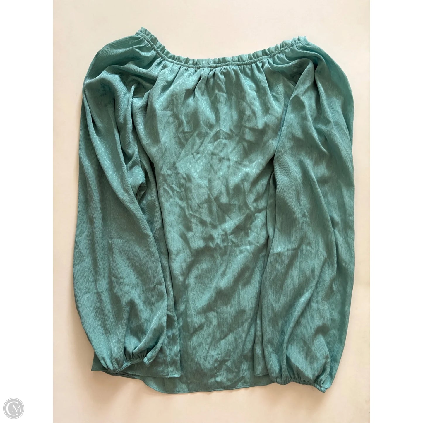 Blouse Long Sleeve By Lc Lauren Conrad In Green, Size: Xl