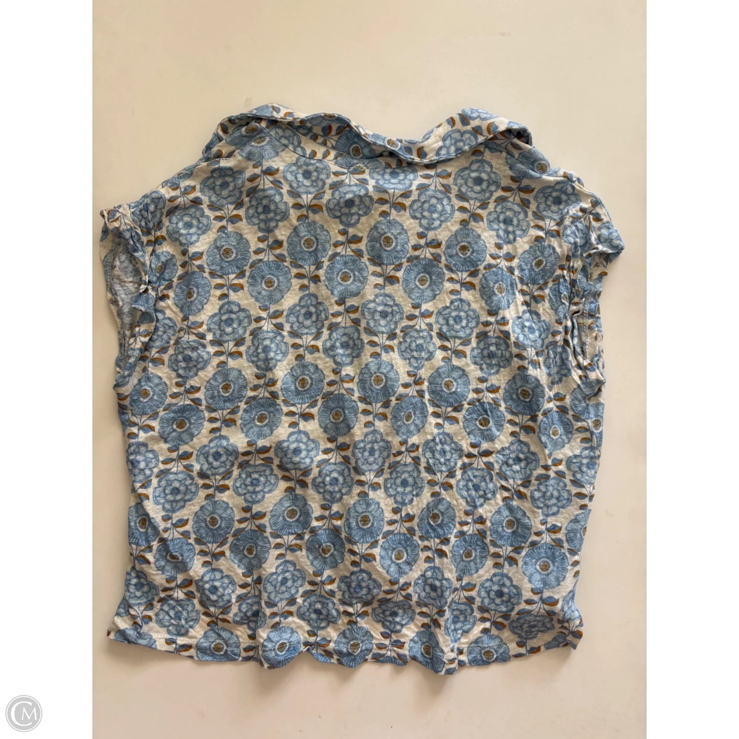 Top Short Sleeve By Rachel Zoe In Blue, Size: Xl