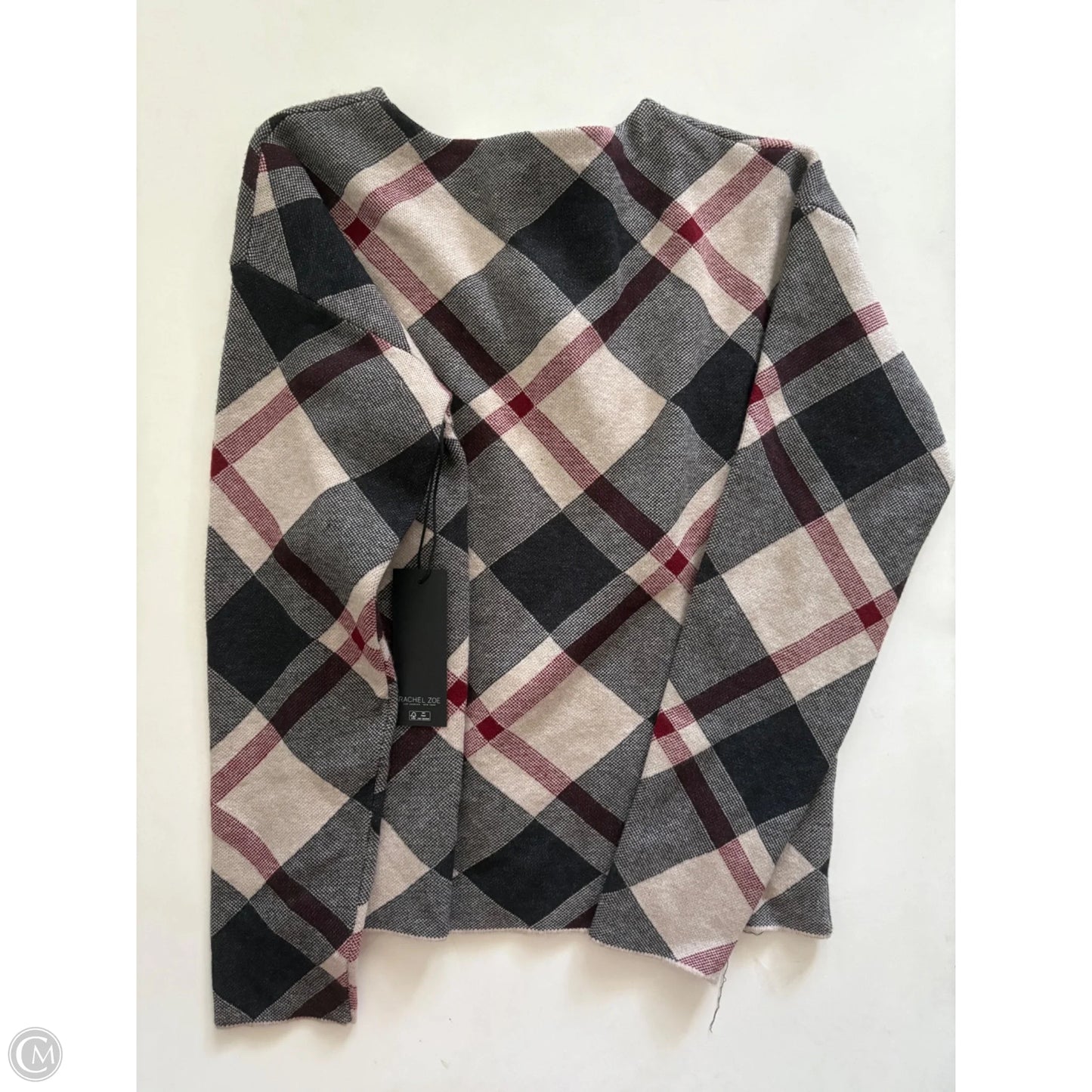 Sweater By Rachel Zoe In Plaid Pattern, Size: S