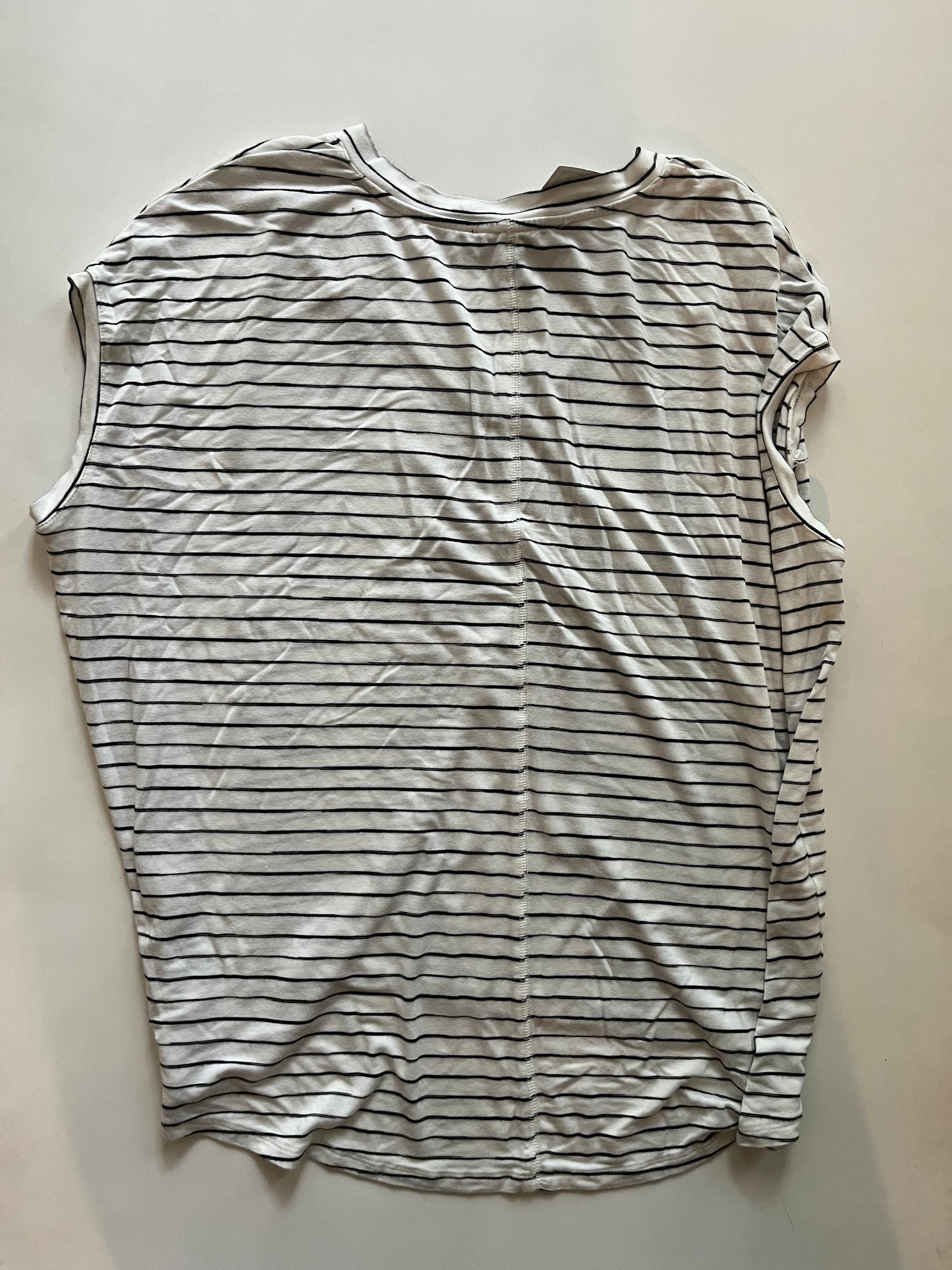 Striped Top Short Sleeve Joan Vass, Size Xs