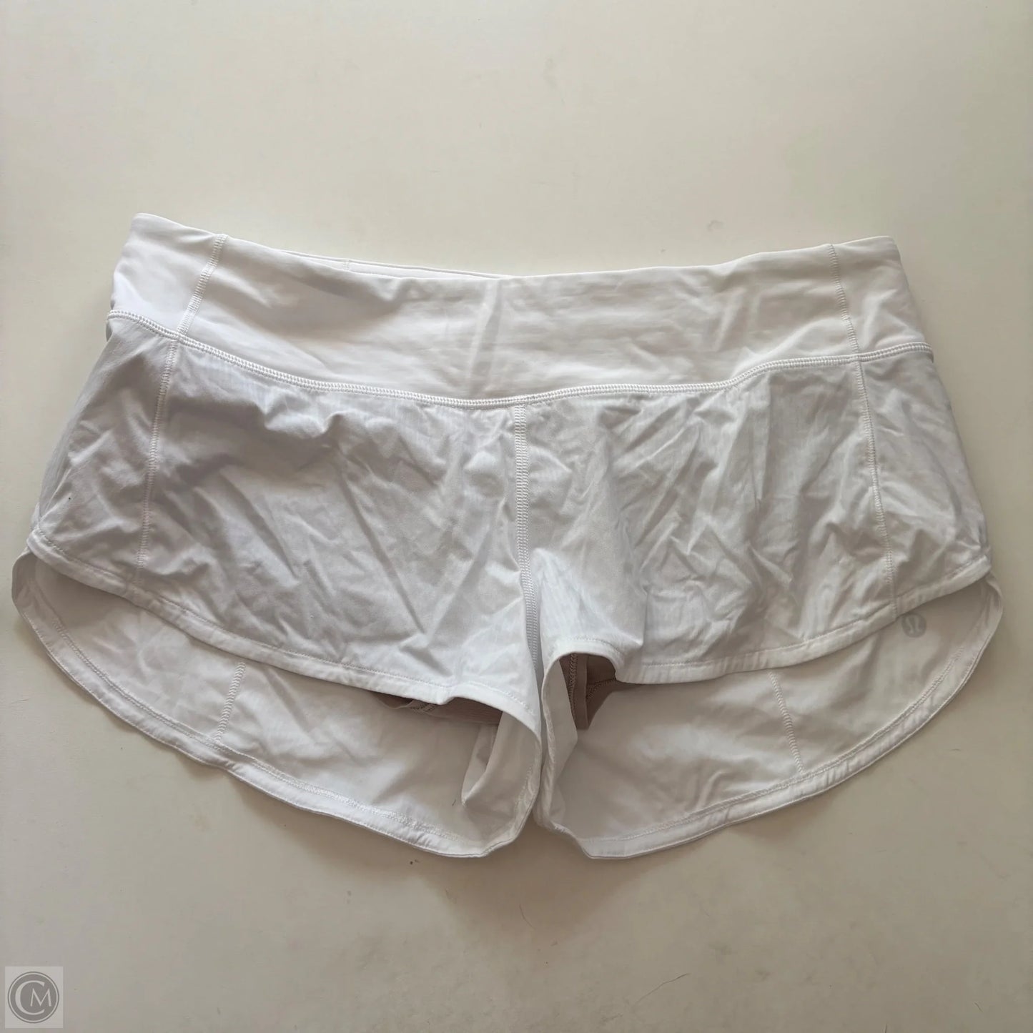 Athletic Shorts By Lululemon In White, Size: M