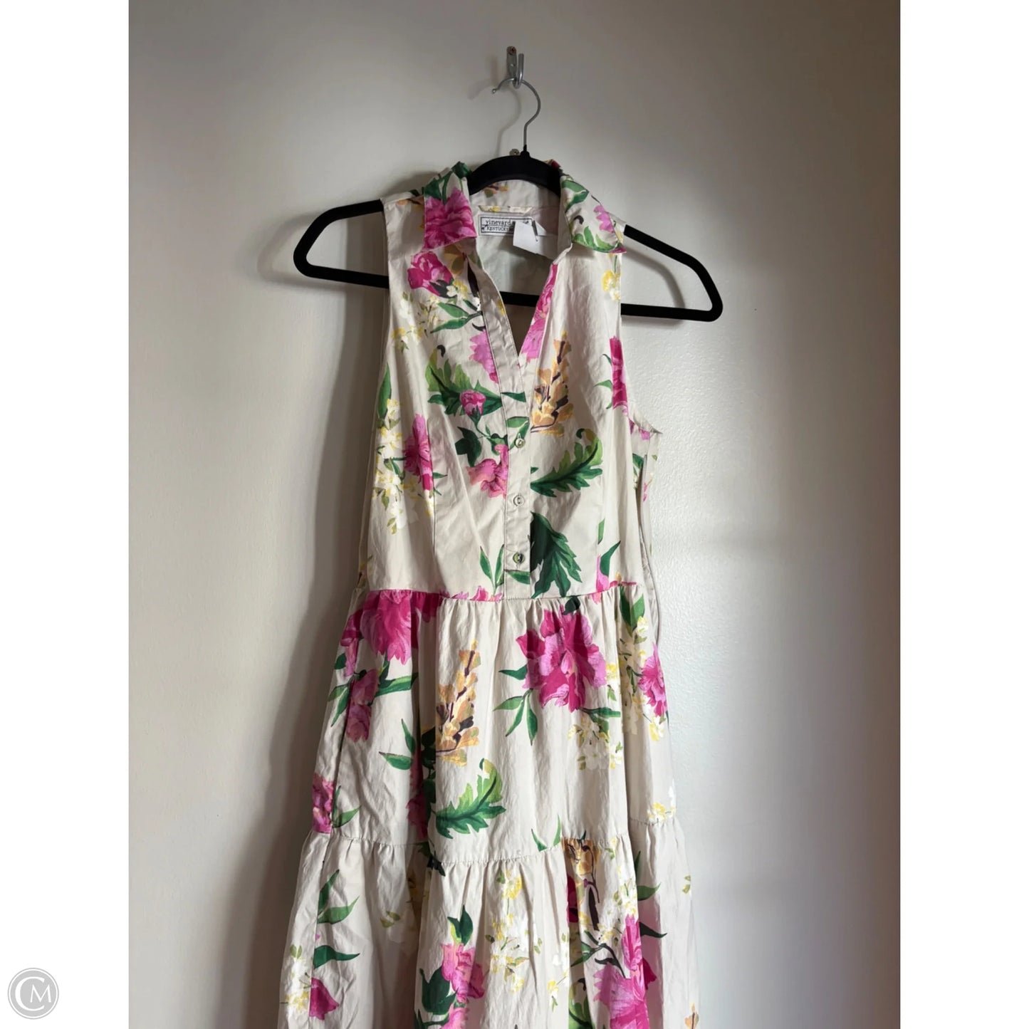 Dress Casual Midi By Vineyard Vines In Green, Size: 4