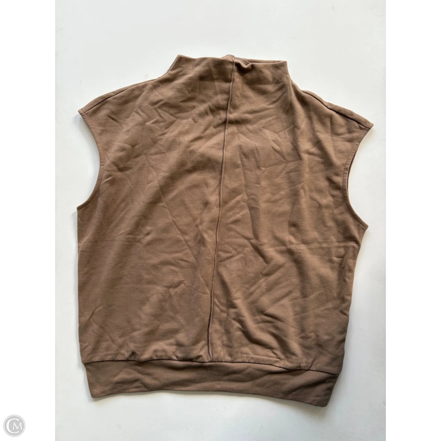 Blouse Sleeveless By Melloday In Brown, Size: L