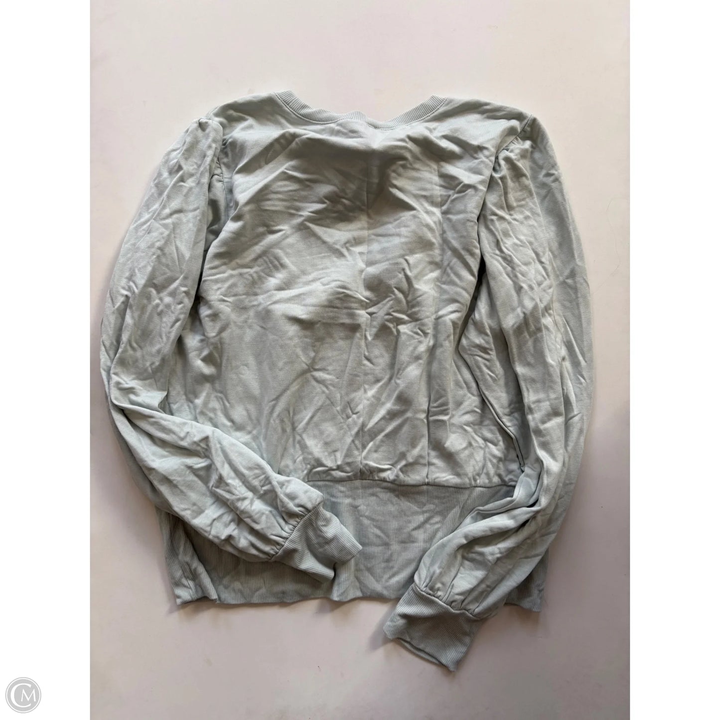 Blouse Long Sleeve By Express In Grey, Size: L
