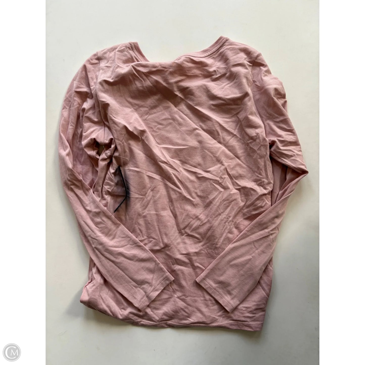 Blouse Long Sleeve By Tahari By Arthur Levine In Pink, Size: L
