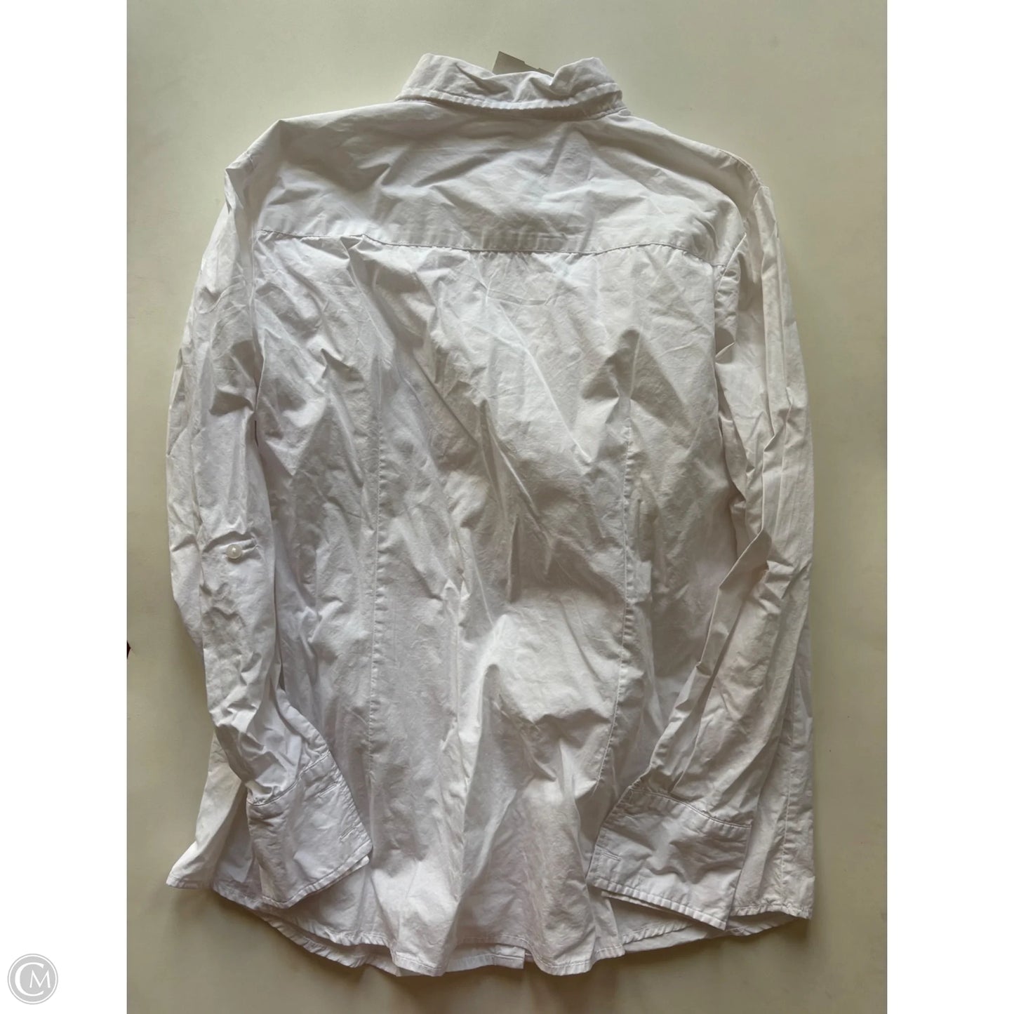 Blouse Long Sleeve By Eden & Olivia In White, Size: Xl