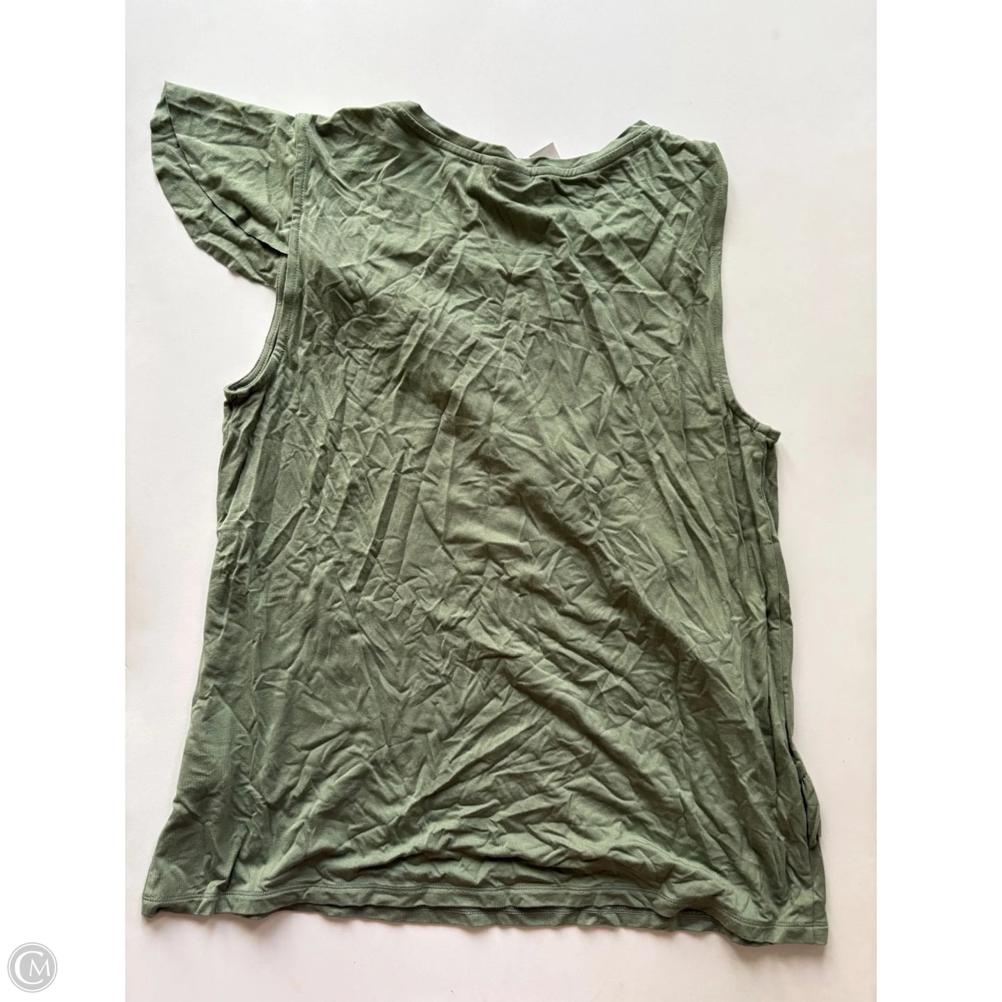 Blouse Sleeveless By Kaari Blue In Green, Size: L
