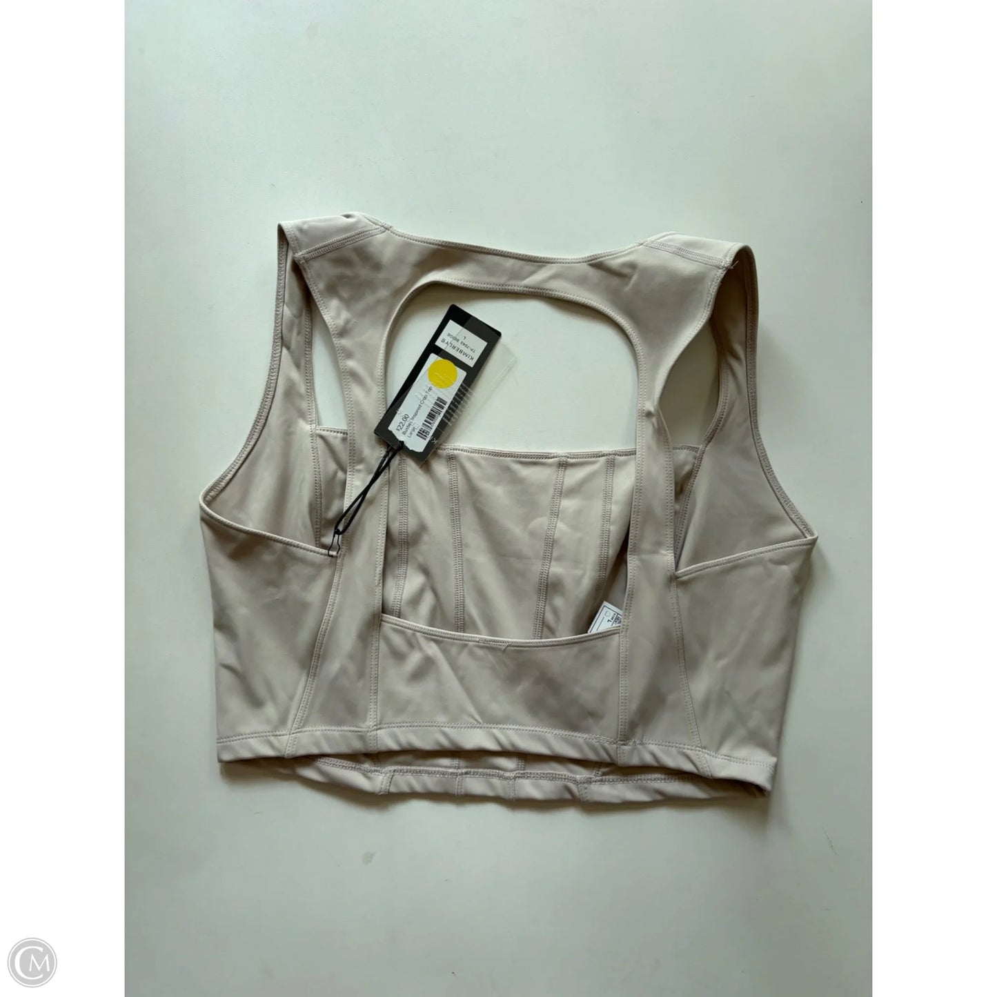 Athletic Tank Top By kimberly In Cream, Size: L