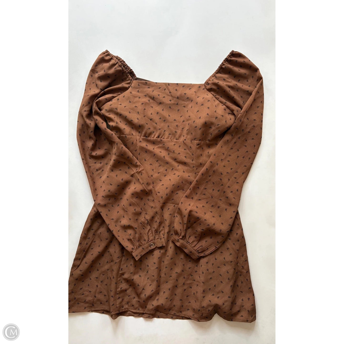Dress Casual Midi By Paper Crane In Brown, Size: Small