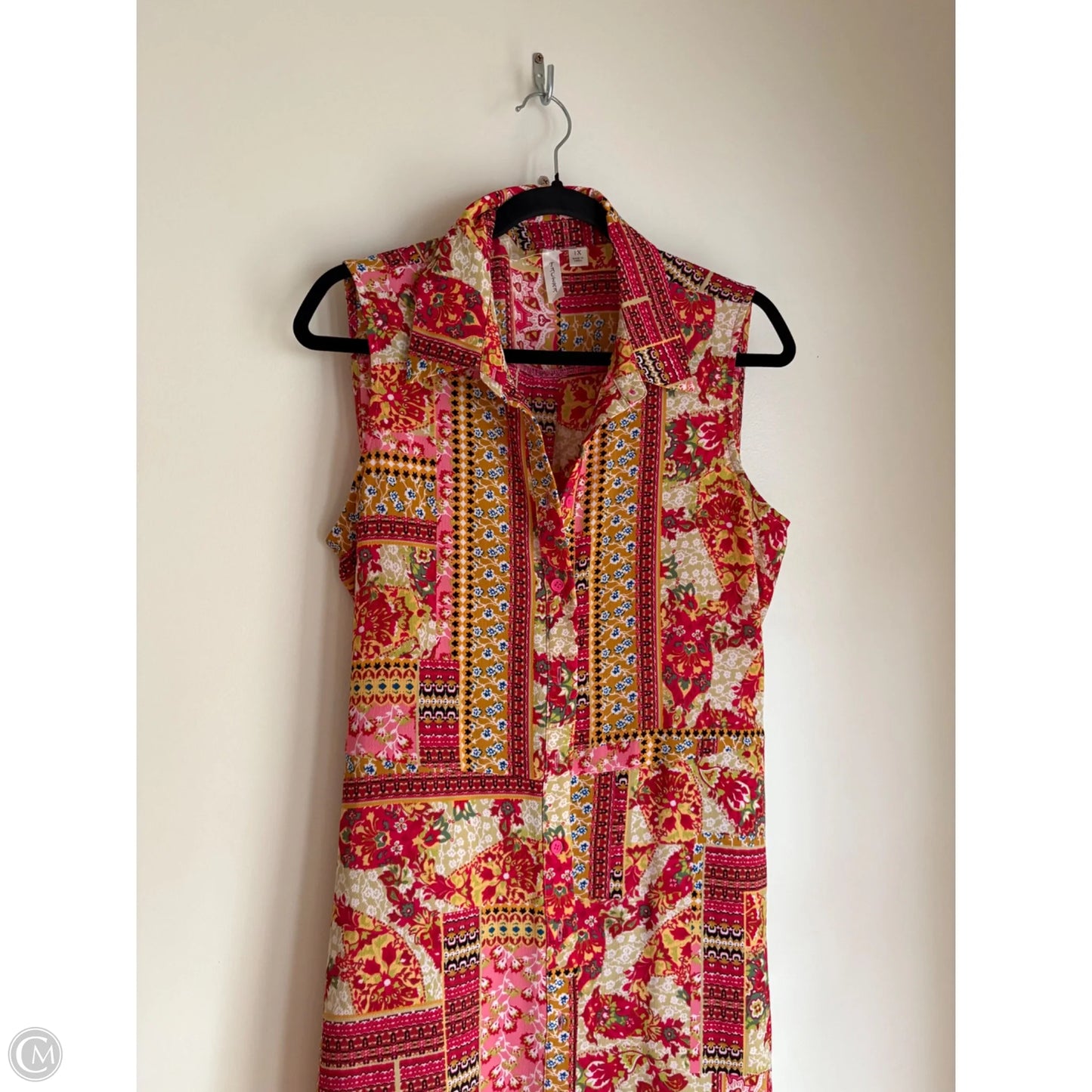 Dress Casual Midi By Tacera In Multi-colored, Size: 1x