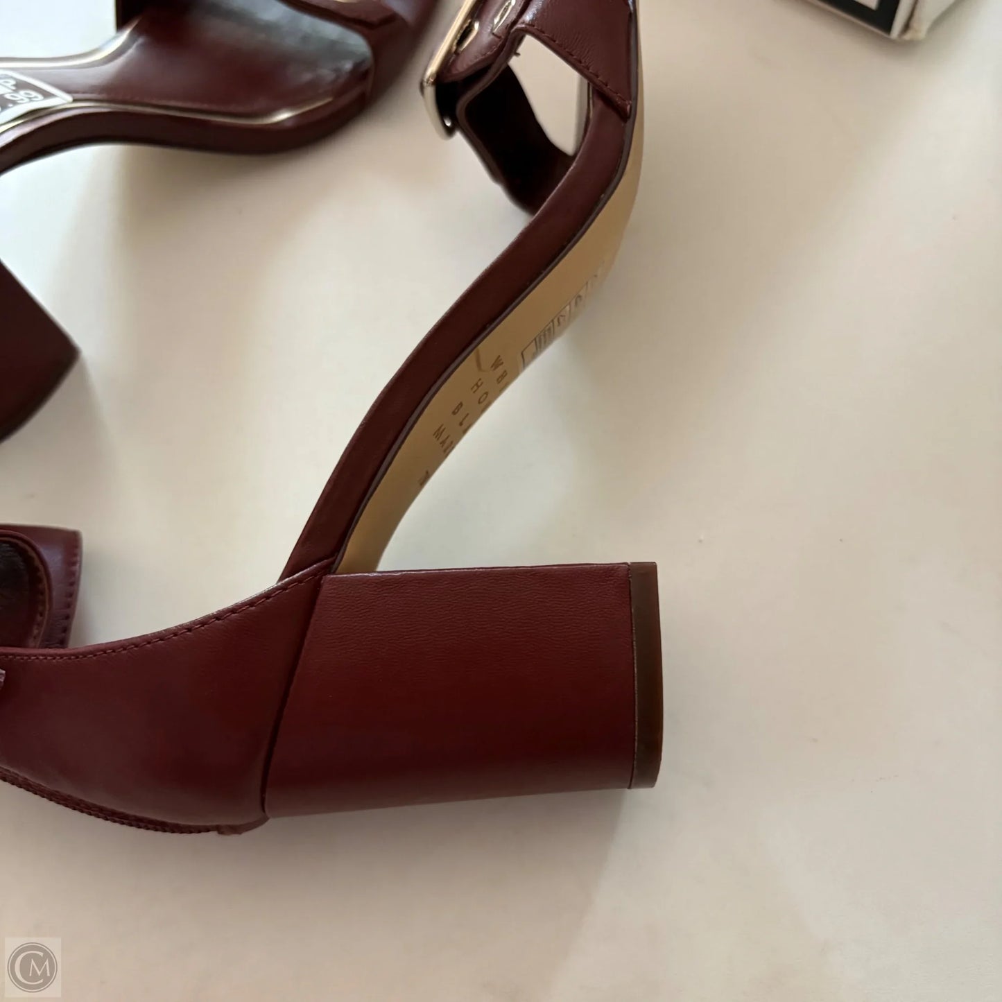 Shoes Heels Block By White House Black Market In Maroon, Size: 7