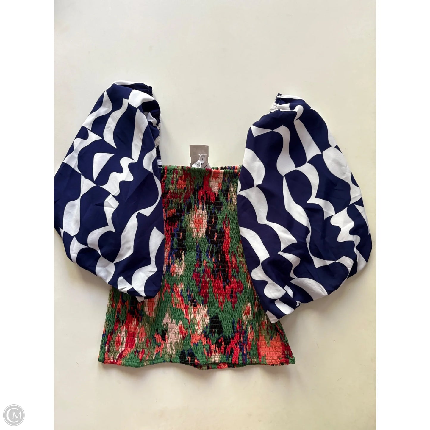 Blouse Short Sleeve By Thml In Multi-colored, Size: S